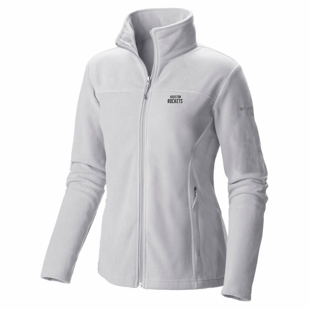 Houston Rockets Women's Give & Go II Fleece Full-Zip Jacket White