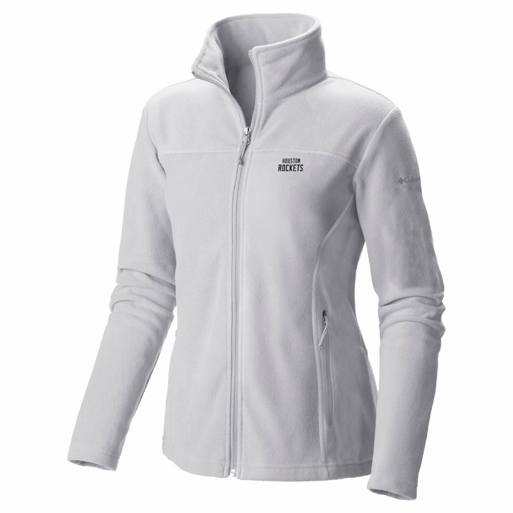 Houston Rockets Women's Give & Go II Fleece Full-Zip Jacket White