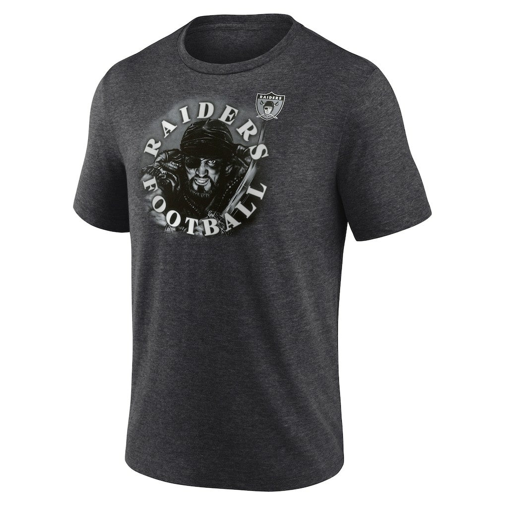 Las Vegas Raiders Sporting Chance Tri-Blend T-Shirt Charcoal