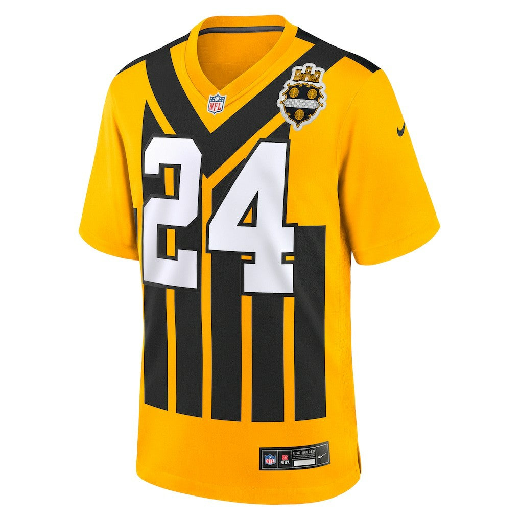 Joey Porter Jr. Pittsburgh Steelers Alternate 1933 Throwback Game Jersey Gold
