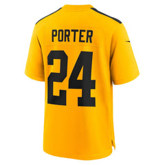 Joey Porter Jr. Pittsburgh Steelers Alternate 1933 Throwback Game Jersey Gold