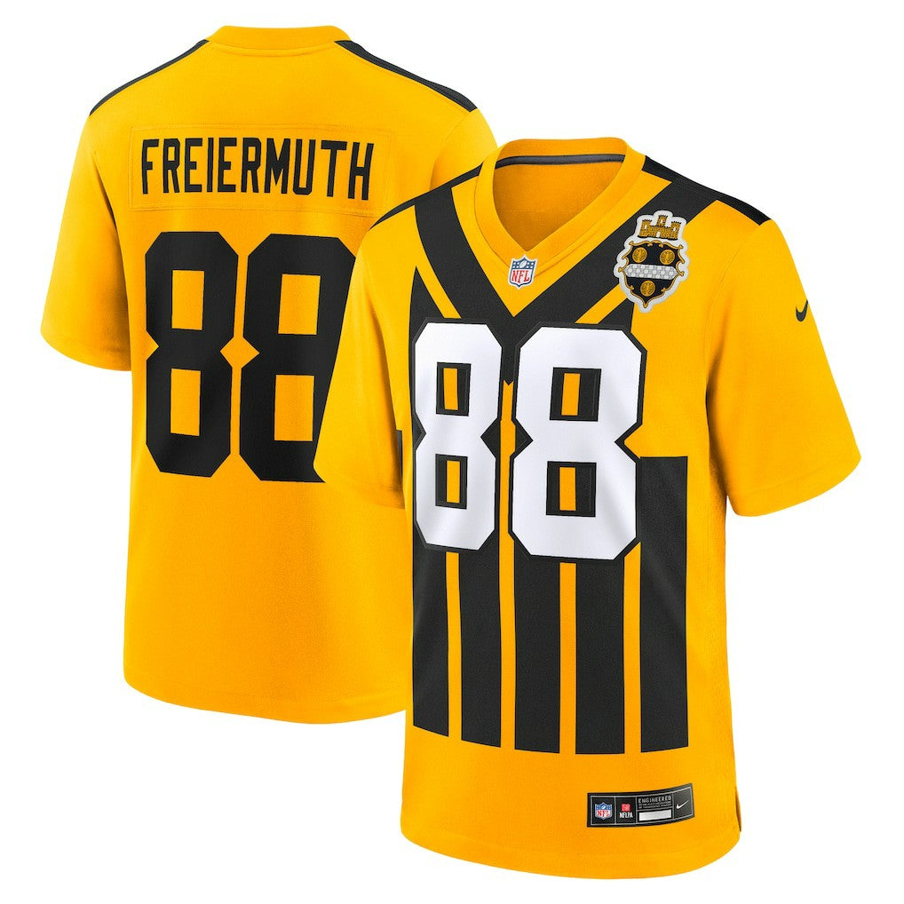 Pat Freiermuth Pittsburgh Steelers Alternate 1933 Throwback Game Jersey Gold