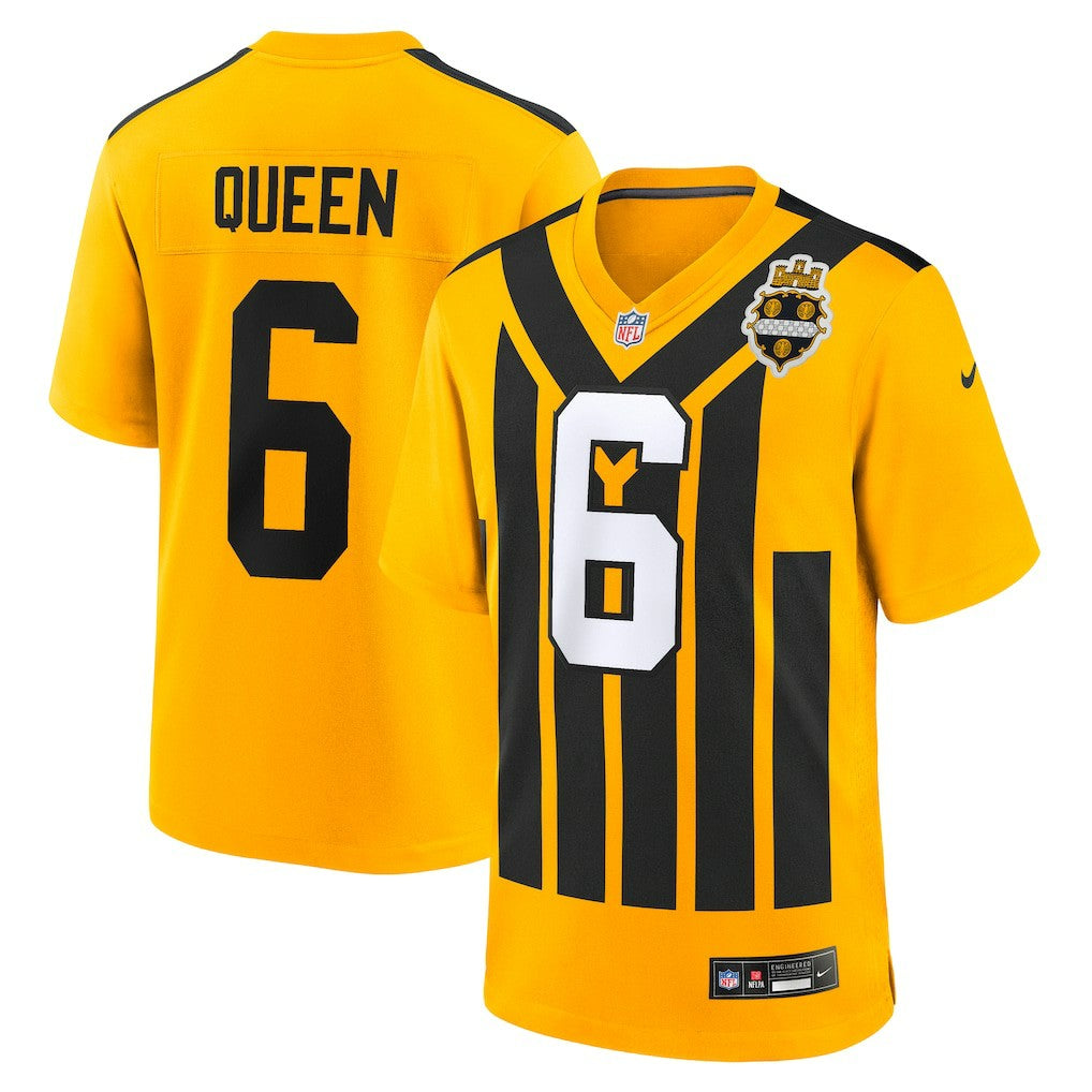 Patrick Queen Pittsburgh Steelers Alternate 1933 Throwback Game Jersey Gold
