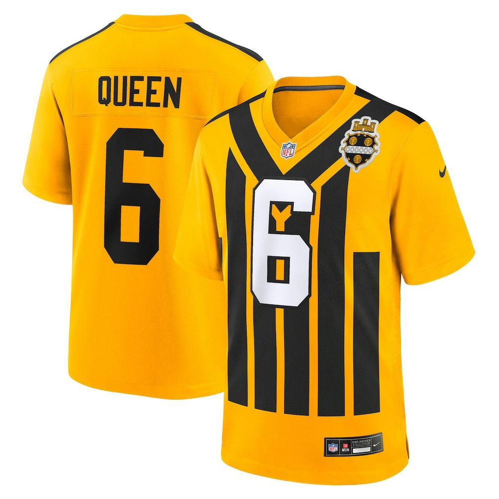Patrick Queen Pittsburgh Steelers Alternate 1933 Throwback Game Jersey Gold
