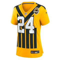 Joey Porter Jr. Pittsburgh Steelers Women's Alternate 1933 Throwback Game Jersey Gold