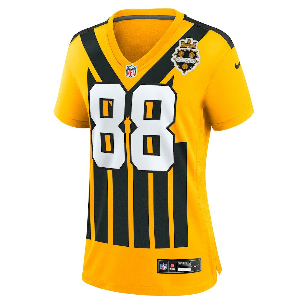 Pat Freiermuth Pittsburgh Steelers Women's Alternate 1933 Throwback Game Jersey Gold