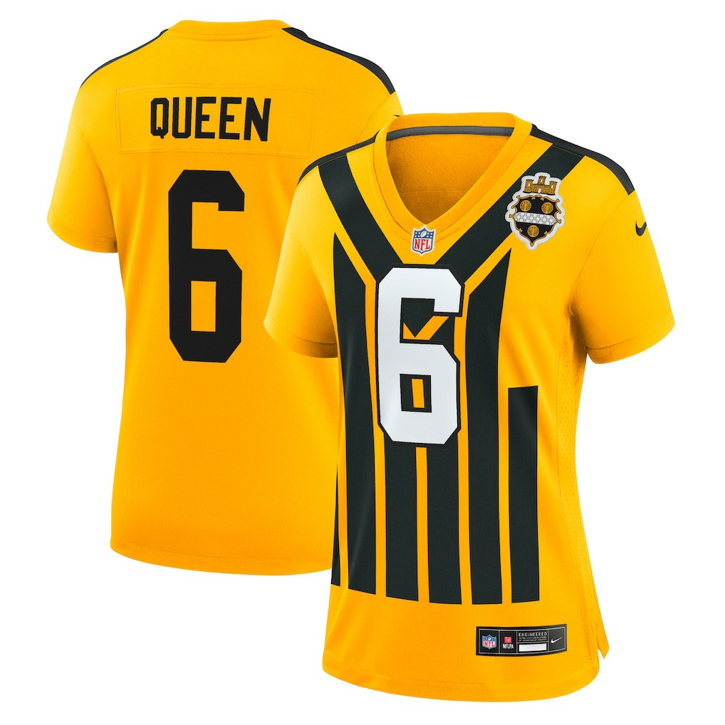 Patrick Queen Pittsburgh Steelers Women's Alternate 1933 Throwback Game Jersey Gold