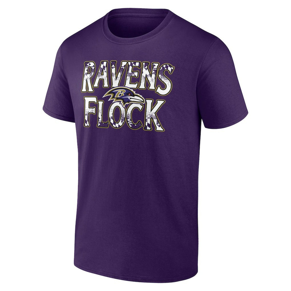 Baltimore Ravens Ravens Flock T-Shirt Purple