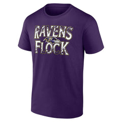 Baltimore Ravens Ravens Flock T-Shirt Purple