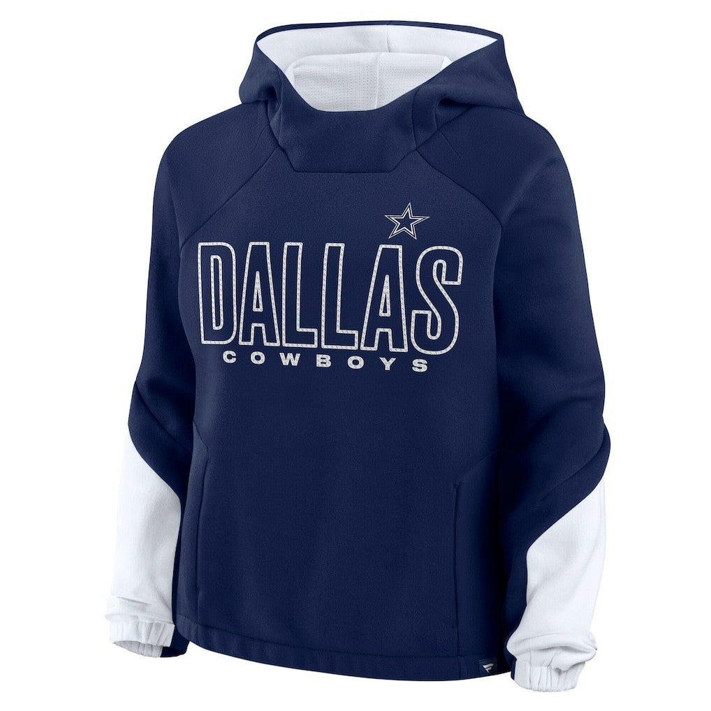 Dallas Cowboys Women's Play Clock Bling Hoodie Navy