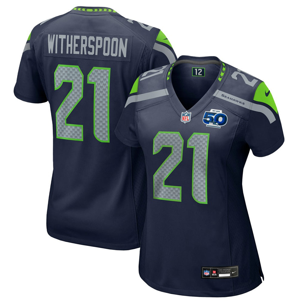 Devon Witherspoon Seattle Seahawks Women's Team 50th Season Game Jersey College Navy