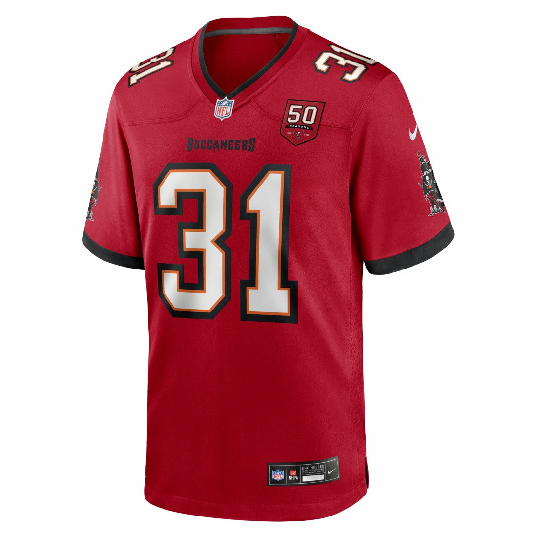Antoine Winfield Jr. Tampa Bay Buccaneers 50th Season Team Game Jersey Red