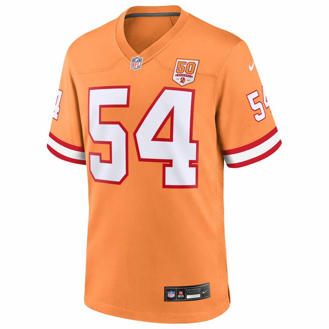 Lavonte David Tampa Bay Buccaneers 50th Season Game Jersey Creamsicle