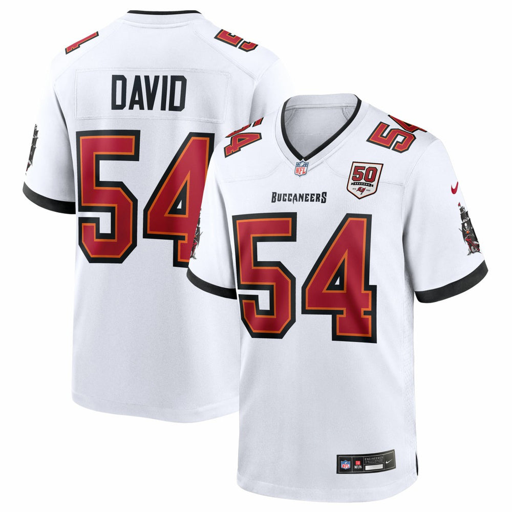 Lavonte David Tampa Bay Buccaneers 50th Season White Game Jersey White