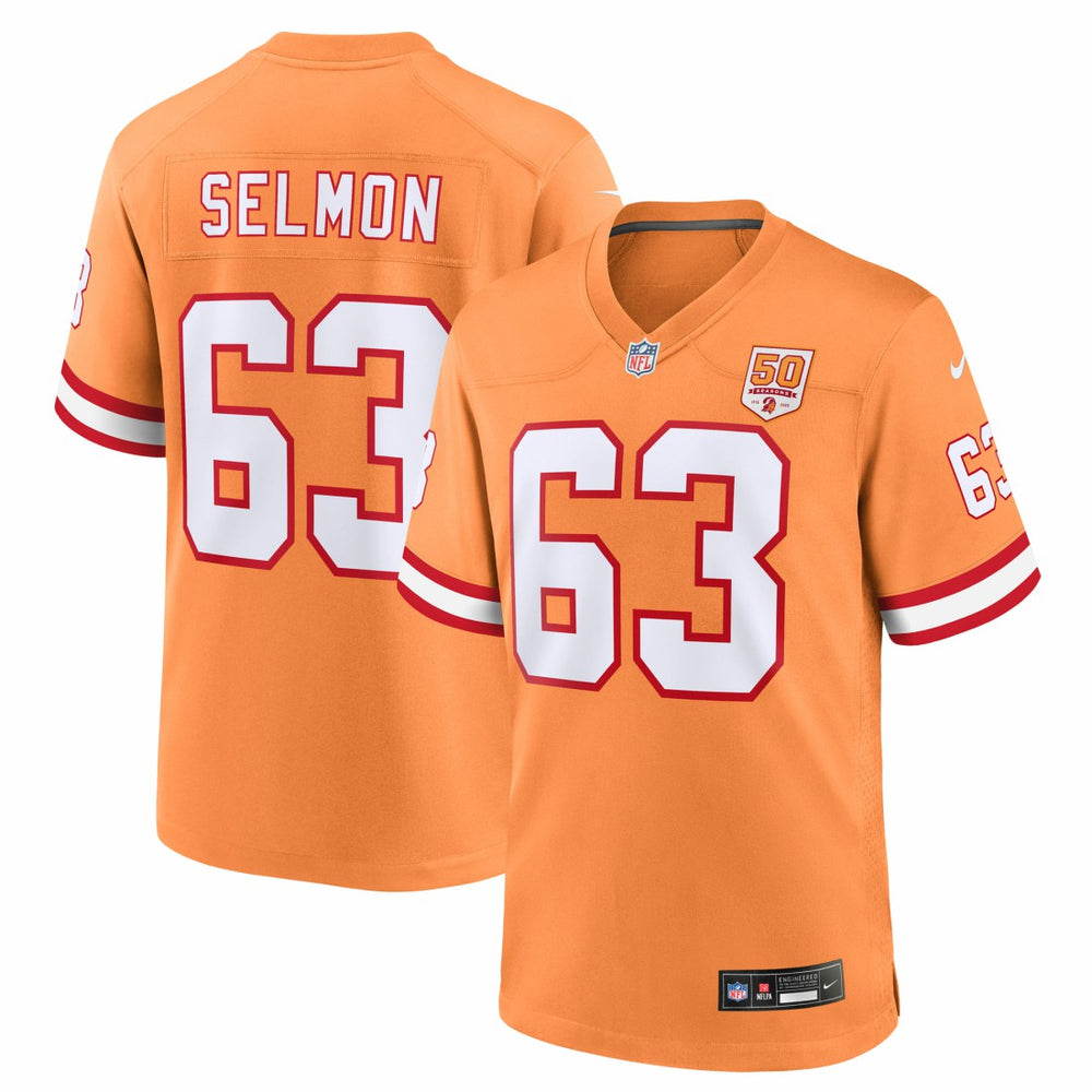 Lee Roy Selmon Tampa Bay Buccaneers 50th Season Game Jersey Creamsicle