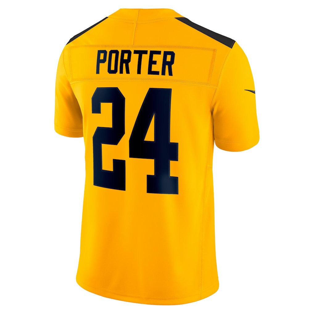 Joey Porter Jr. Pittsburgh Steelers Alternate 1933 Throwback Vapor F.U.S.E. Limited Jersey Gold