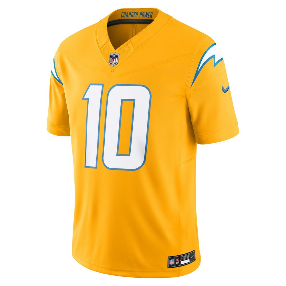 Justin Herbert Los Angeles Chargers Alternate Charger Power Vapor F.U.S.E. Limited Jersey Gold