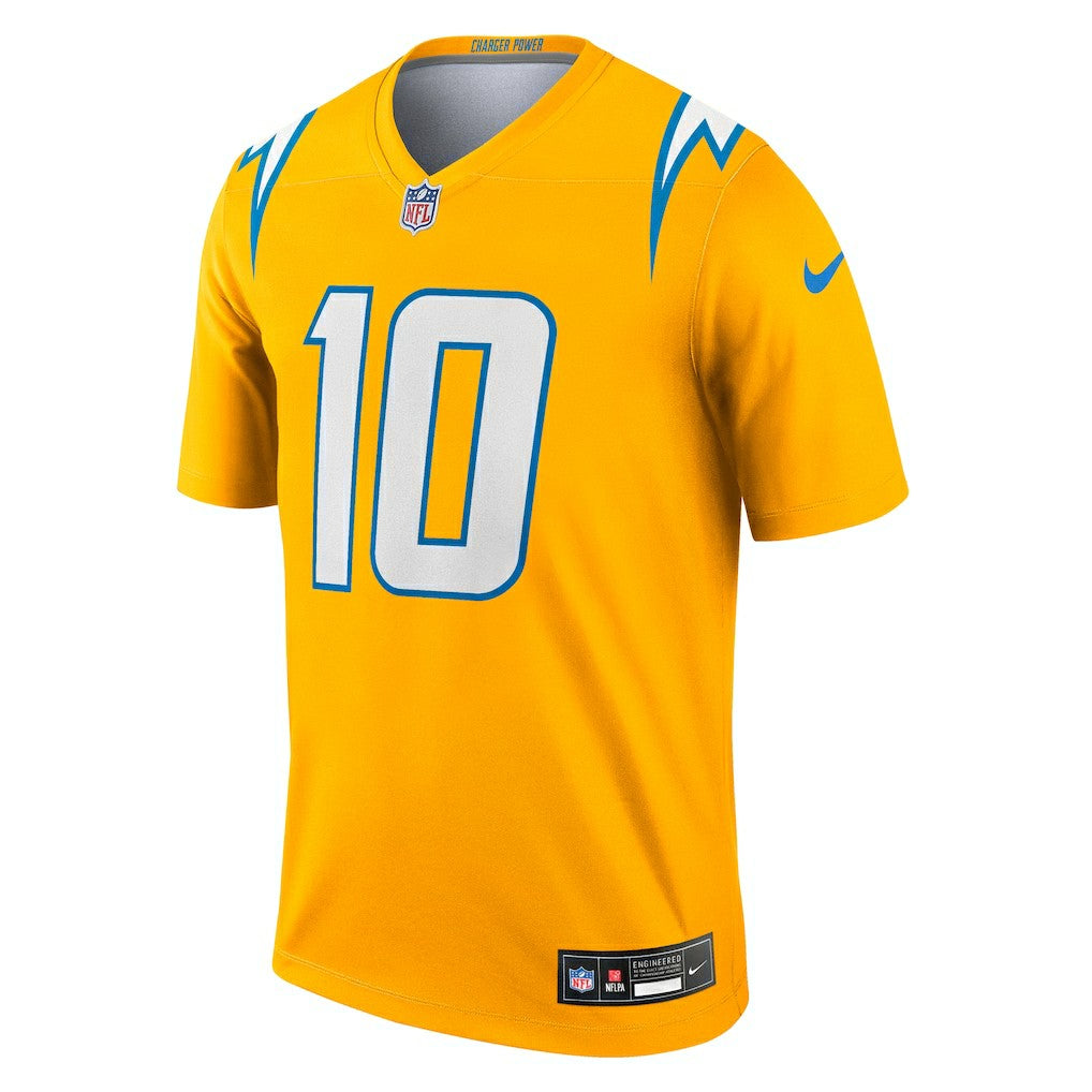 Justin Herbert Los Angeles Chargers Alternate Charger Power Legend Player Performance Top Gold