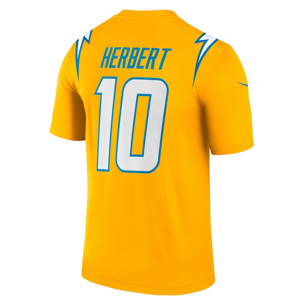 Justin Herbert Los Angeles Chargers Alternate Charger Power Legend Player Performance Top Gold