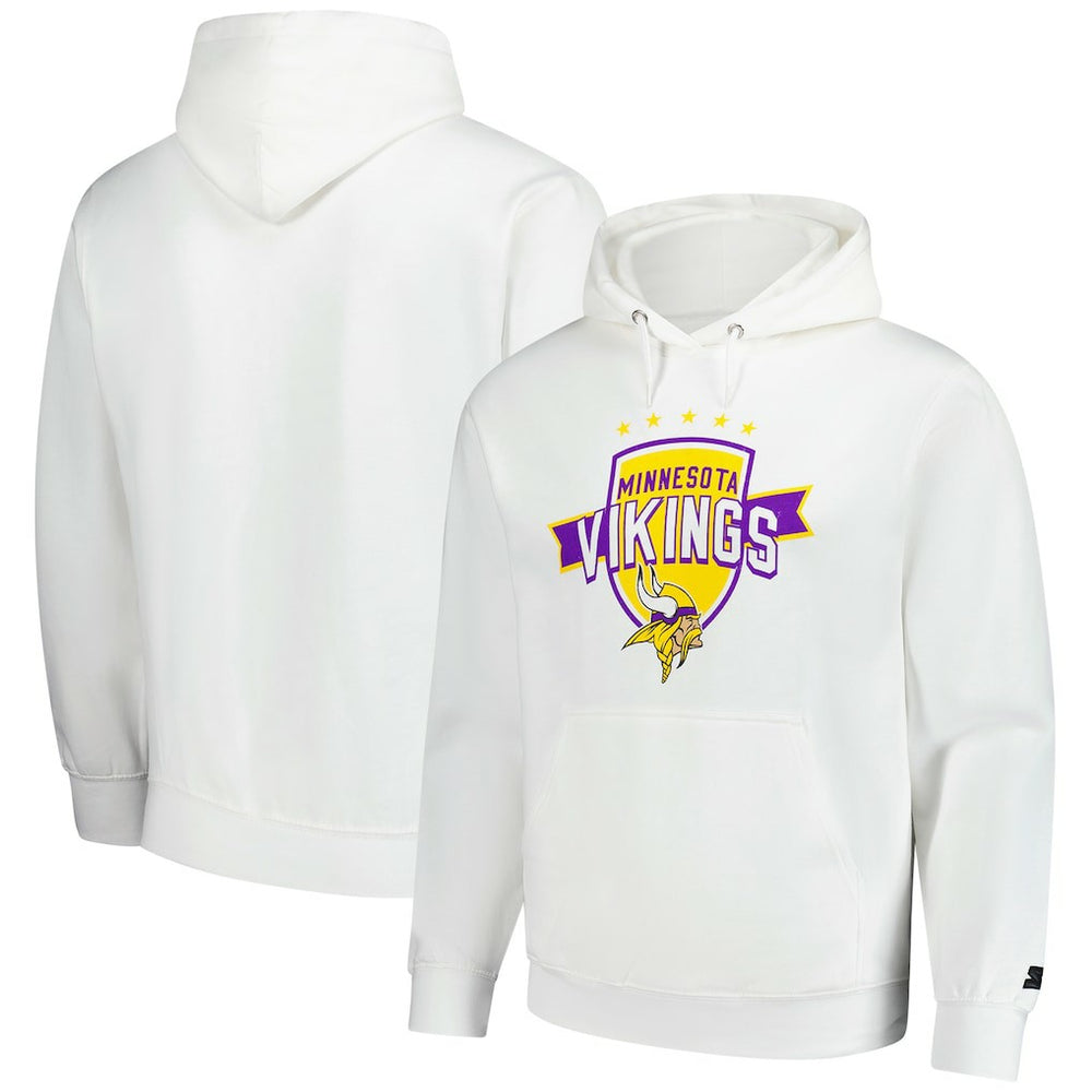 Minnesota Vikings Starter Vintage Pullover Hoodie White