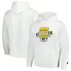 Green Bay Packers Starter Vintage Pullover Hoodie White