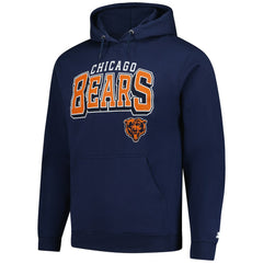 Chicago Bears Starter Vintage Pullover Hoodie Navy