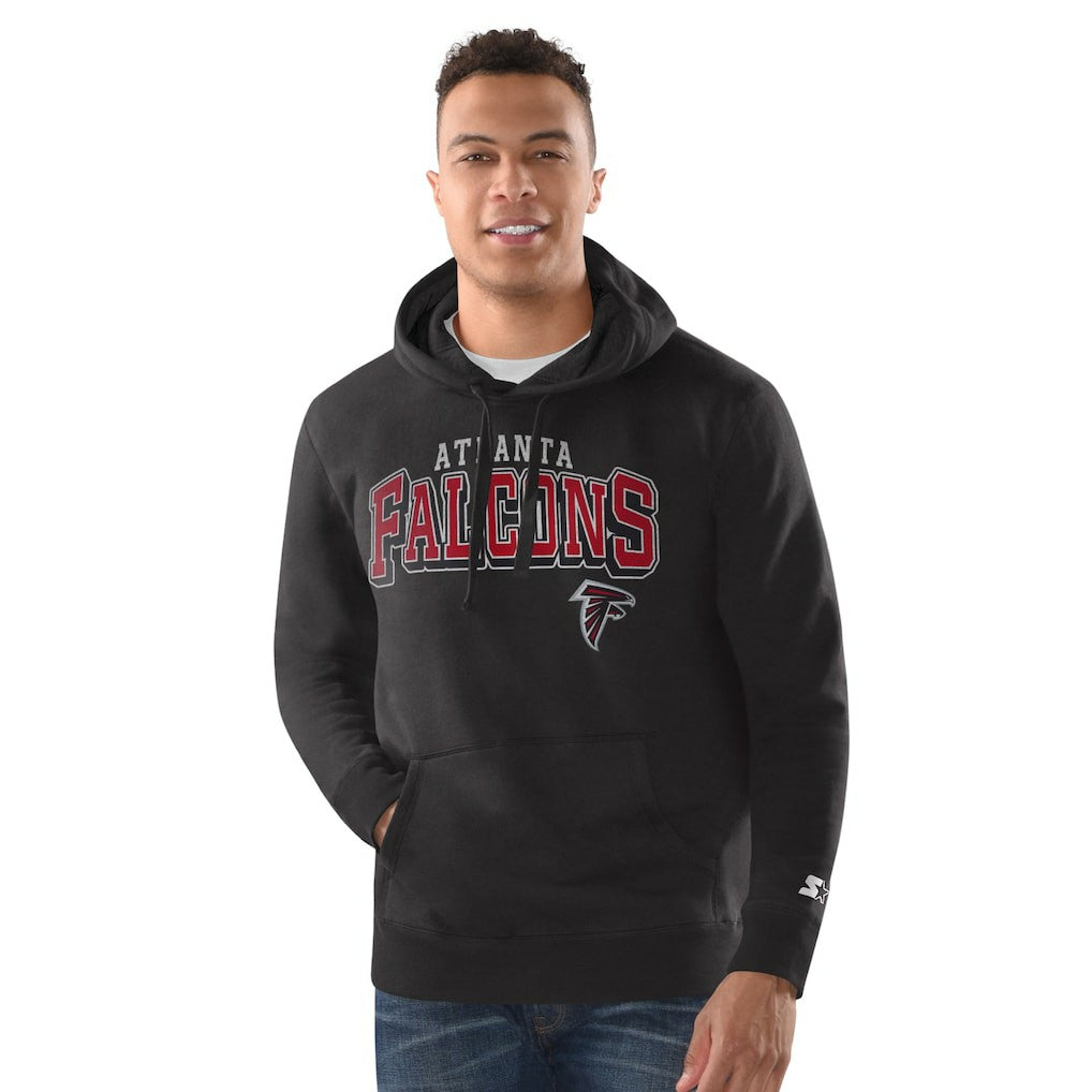 Atlanta Falcons Starter Vintage Pullover Hoodie Black