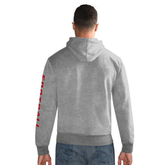 New York Giants Starter Vintage Pullover Hoodie Heather Gray