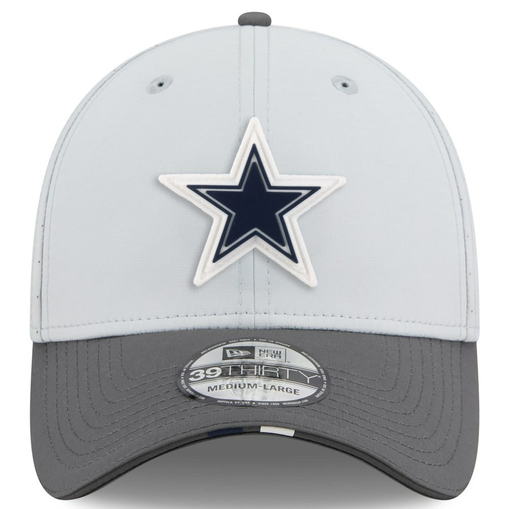 Dallas Cowboys New Era 2025 NFL Training Camp 39THIRTY Flex Hat Gray/Graphite