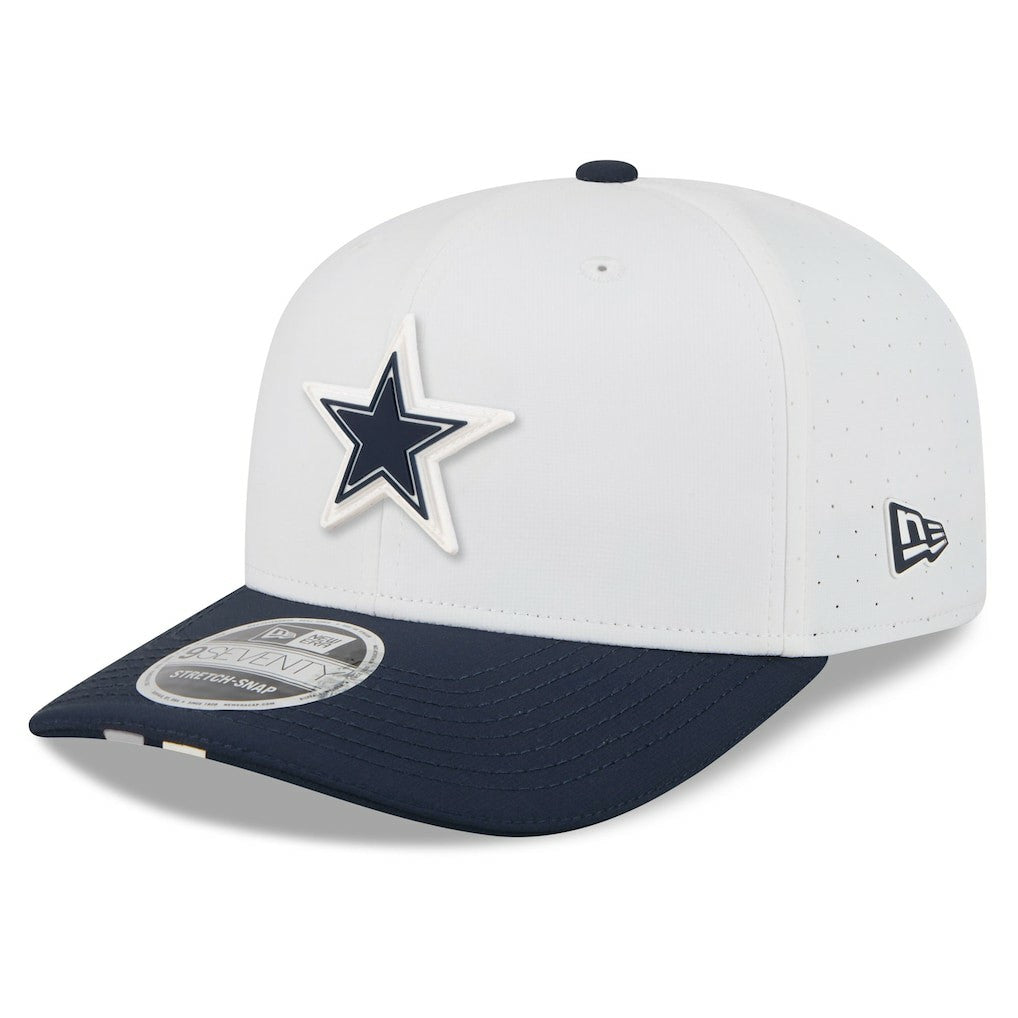 Dallas Cowboys New Era 2025 NFL Training Camp 9SEVENTY Adjustable Hat White/Navy