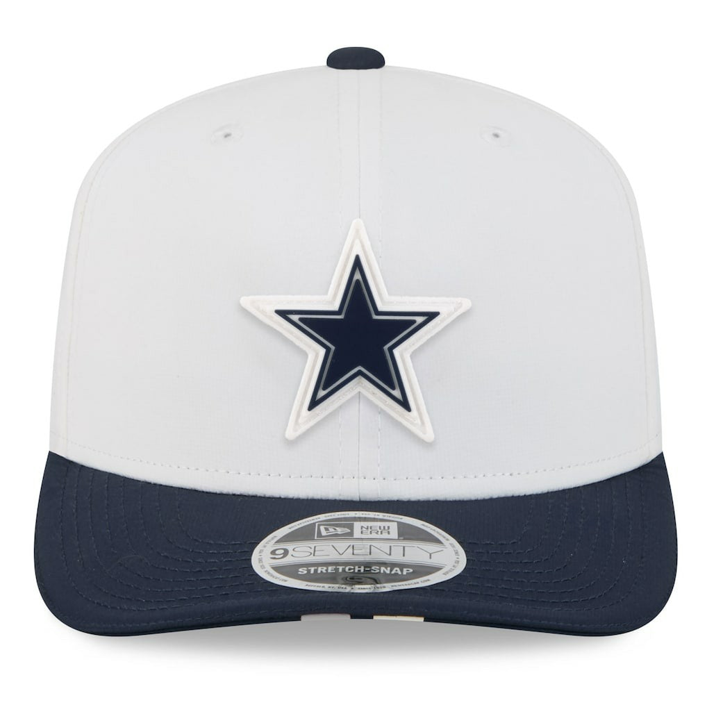 Dallas Cowboys New Era 2025 NFL Training Camp 9SEVENTY Adjustable Hat White/Navy
