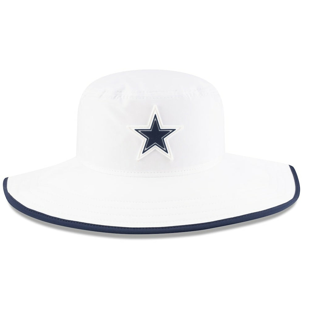 Dallas Cowboys New Era 2025 NFL Training Camp Panama Bucket Hat White