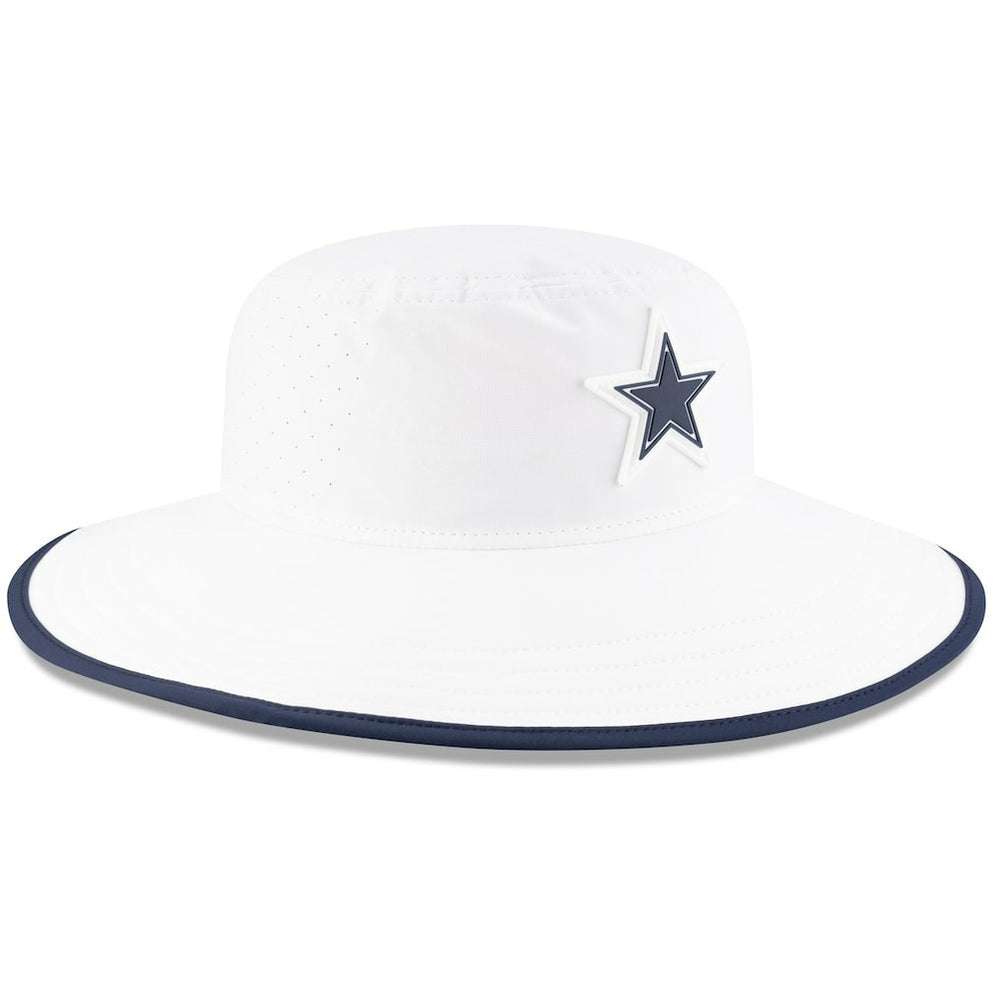 Dallas Cowboys New Era 2025 NFL Training Camp Panama Bucket Hat White