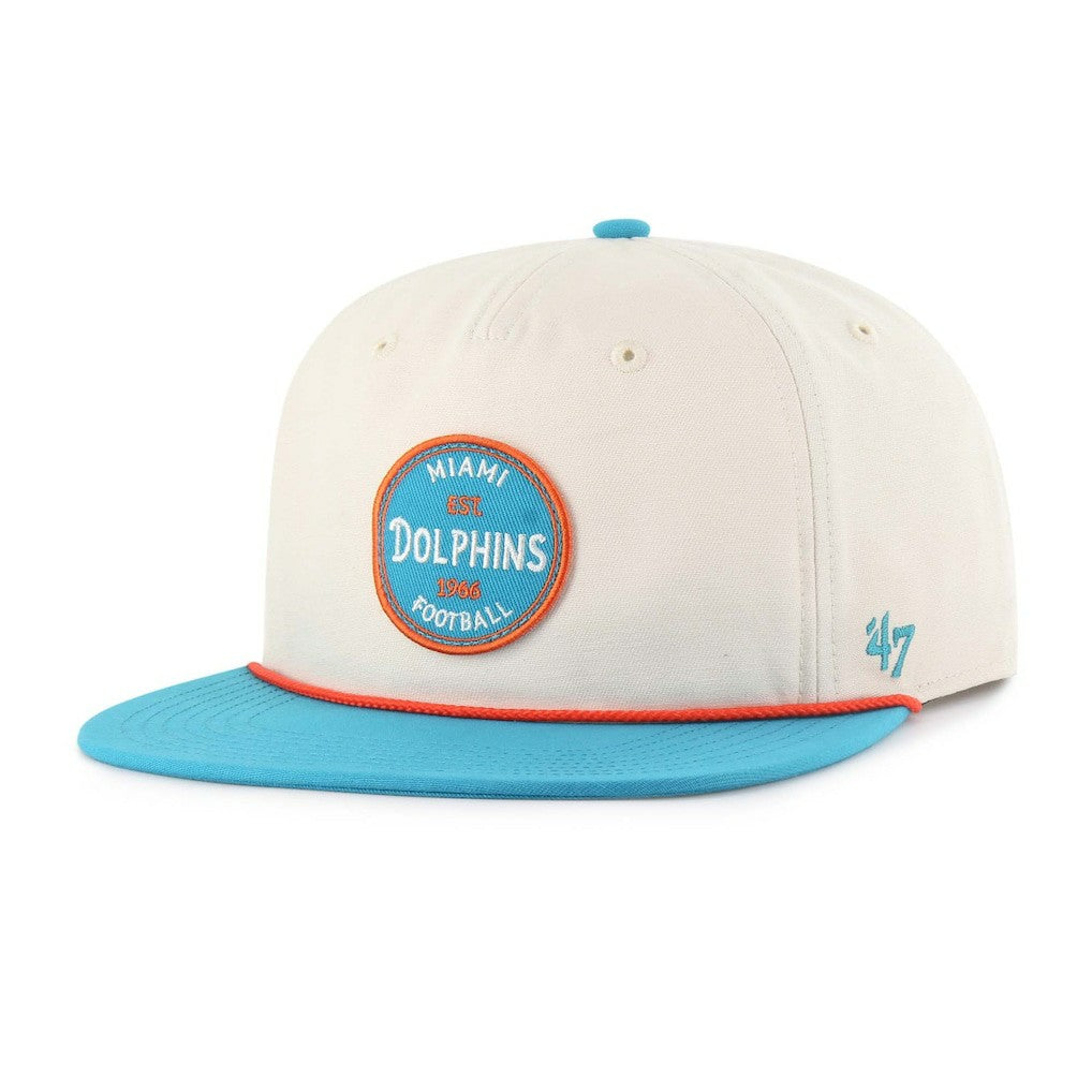 Miami Dolphins '47 Payson Captain Adjustable Hat Natural