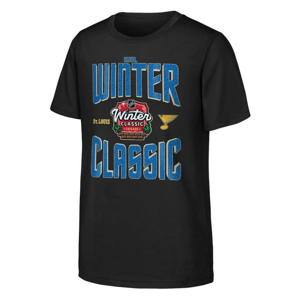 NHL St. Louis Blues Youth 2025 NHL Winter Classic Game Day T-Shirt - Black