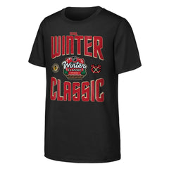 NHL Chicago Blackhawks Youth 2025 NHL Winter Classic Game Day T-Shirt - Black