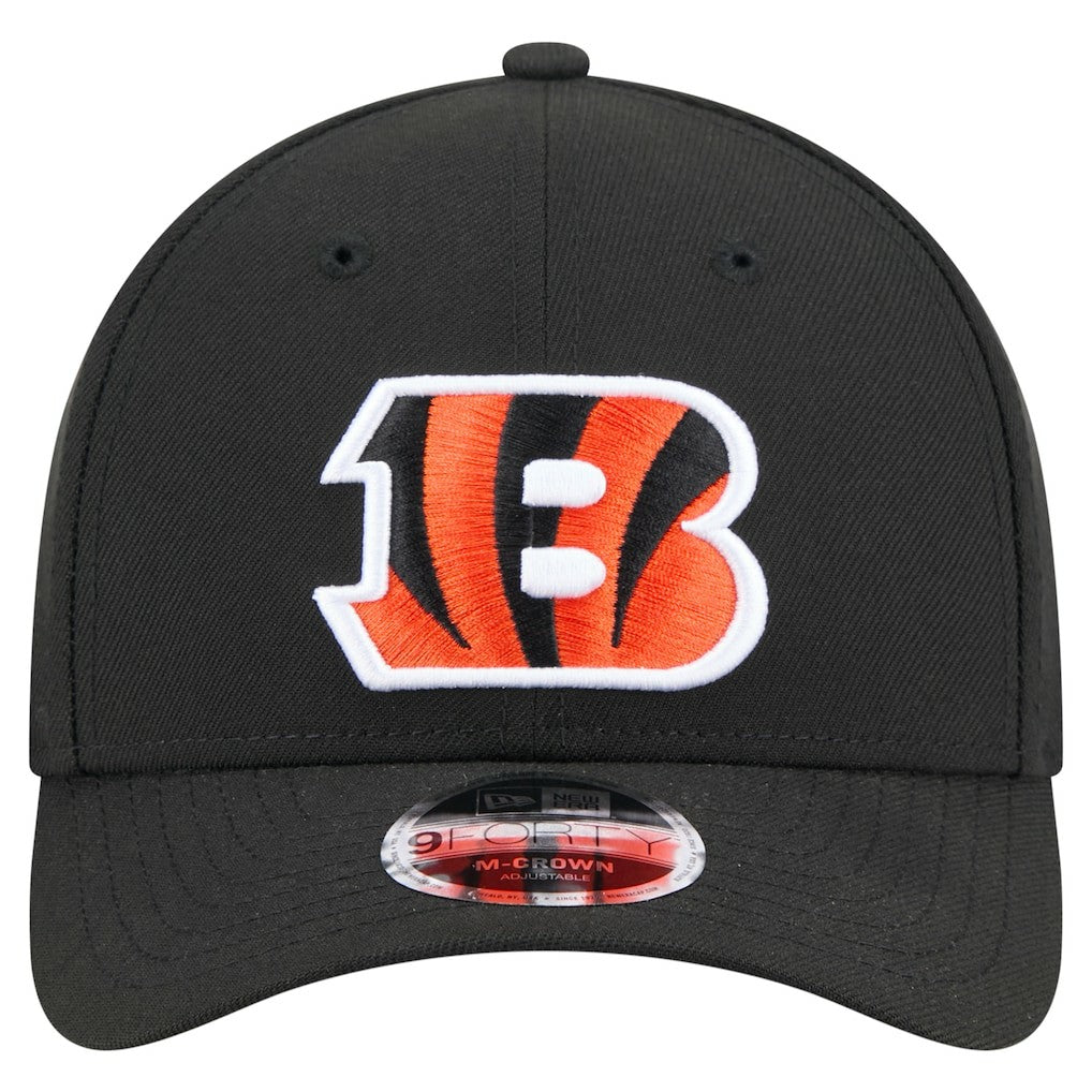 Cincinnati Bengals New Era Team Collection 9FORTY M-Crown Adjustable Hat Black