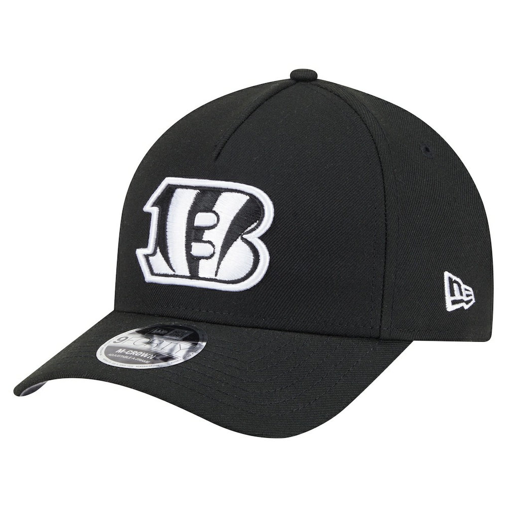 Cincinnati Bengals New Era Team Collection 9FORTY M-Crown A-Frame Adjustable Hat Black
