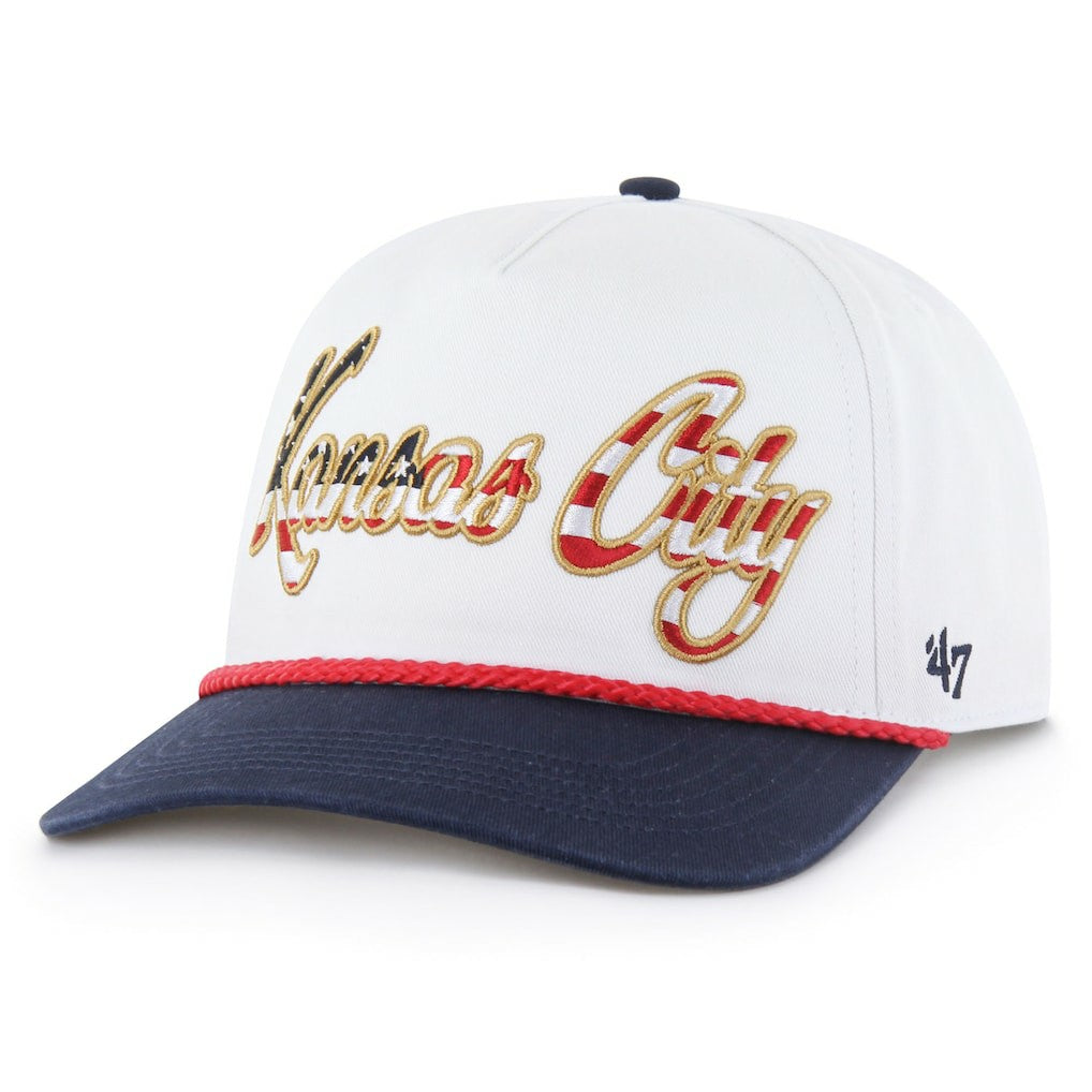 Kansas City Chiefs '47 Patriotic Overhand Hitch Adjustable Hat White