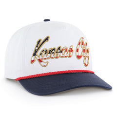 Kansas City Chiefs '47 Patriotic Overhand Hitch Adjustable Hat White