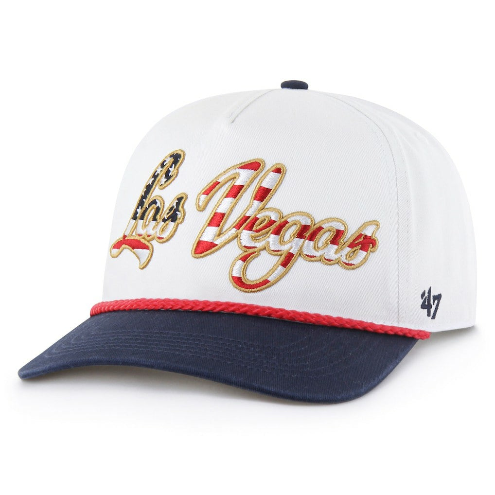 Las Vegas Raiders '47 Patriotic Overhand Hitch Adjustable Hat White