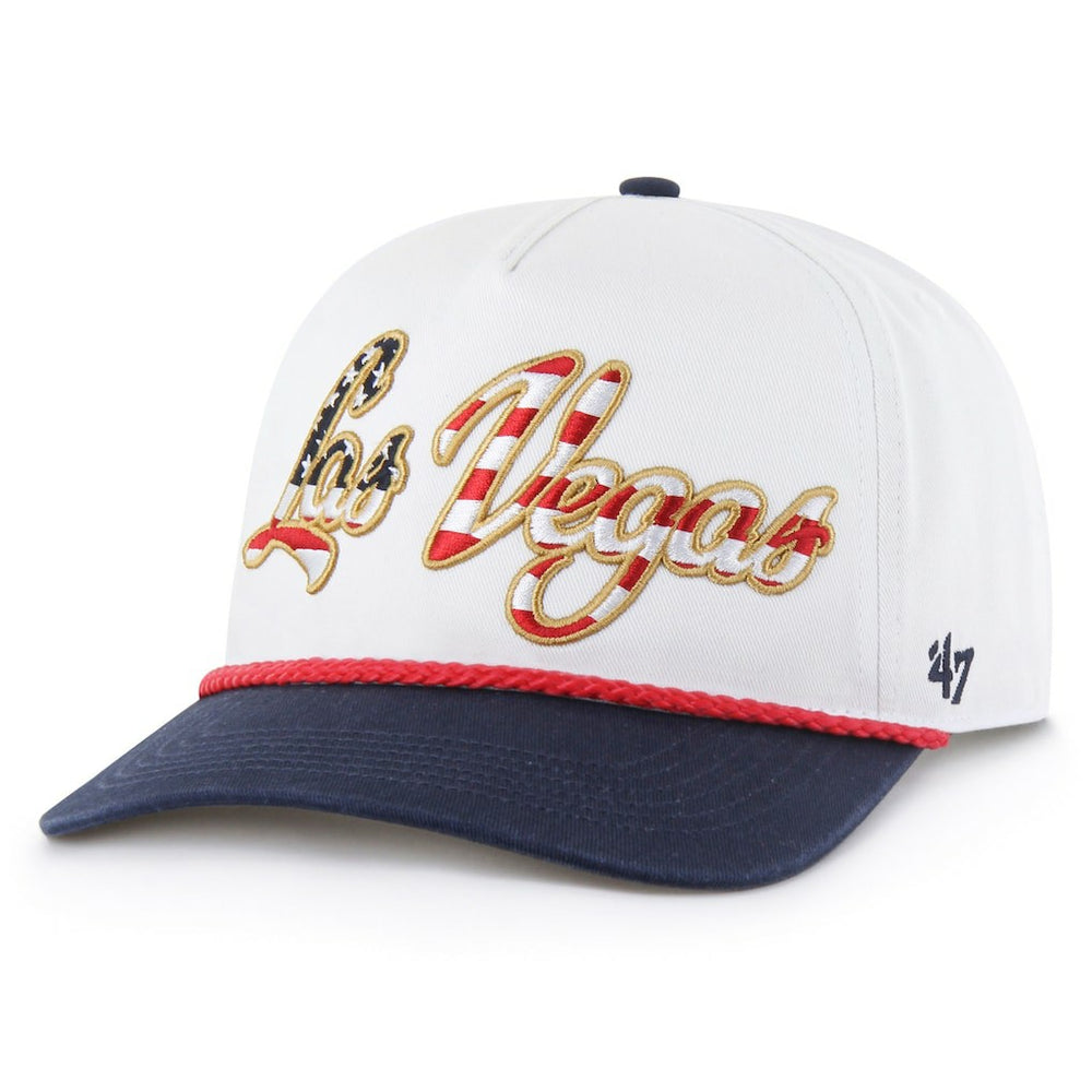 Las Vegas Raiders '47 Patriotic Overhand Hitch Adjustable Hat White