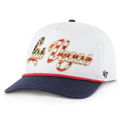 Las Vegas Raiders '47 Patriotic Overhand Hitch Adjustable Hat White