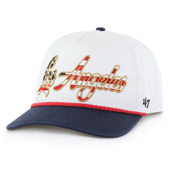 Los Angeles Chargers '47 Patriotic Overhand Hitch Adjustable Hat White