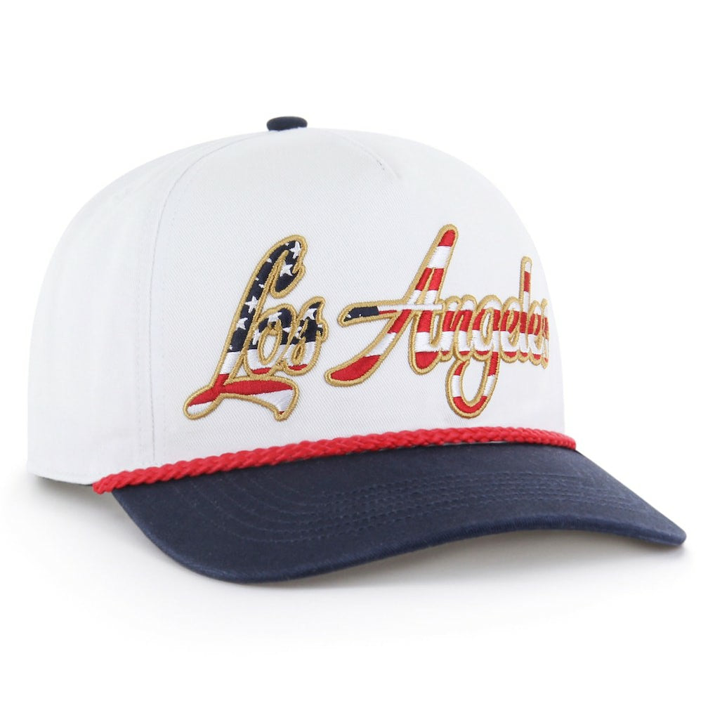 Los Angeles Chargers '47 Patriotic Overhand Hitch Adjustable Hat White