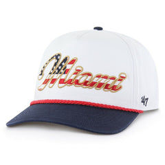 Miami Dolphins '47 Patriotic Overhand Hitch Adjustable Hat White