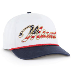 Miami Dolphins '47 Patriotic Overhand Hitch Adjustable Hat White
