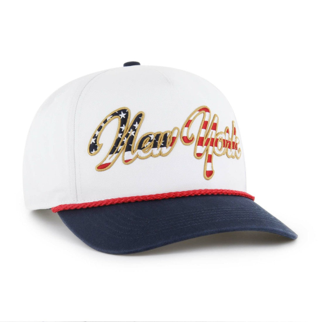 New York Jets '47 Patriotic Overhand Hitch Adjustable Hat White