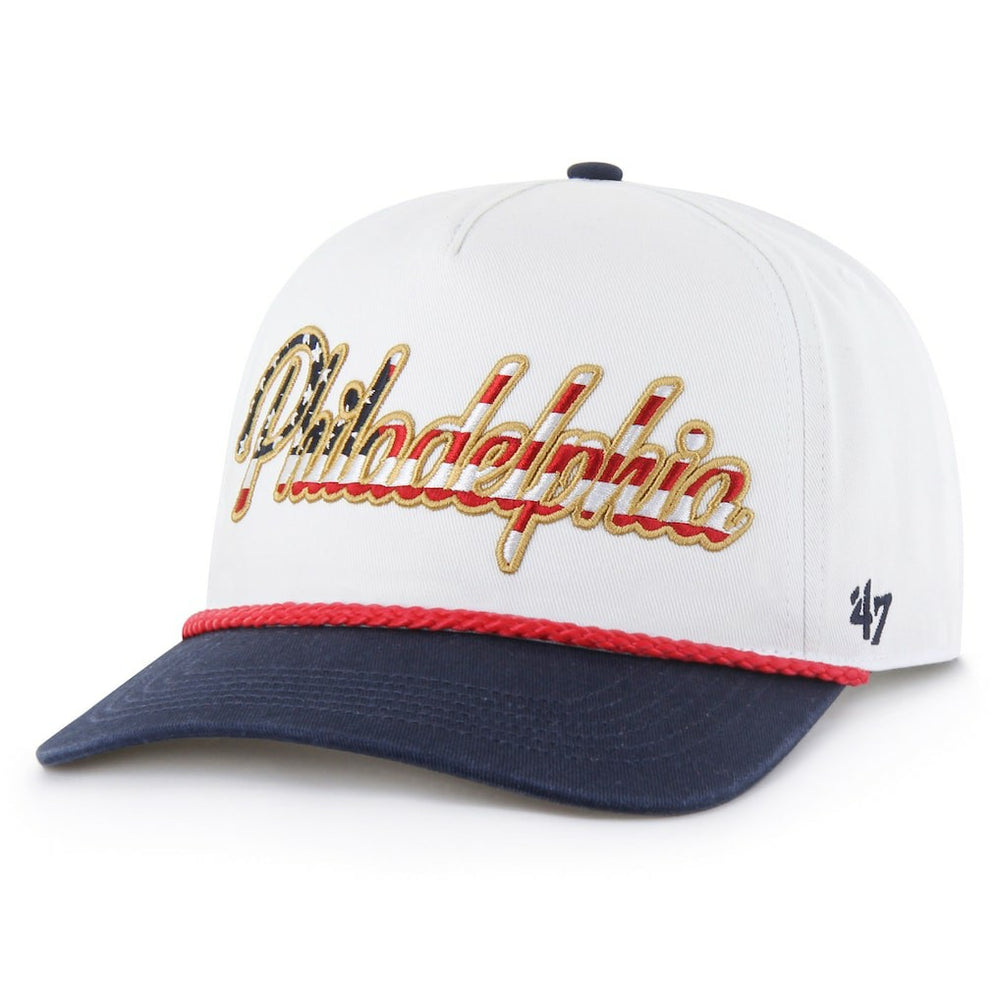 Philadelphia Eagles '47 Patriotic Overhand Hitch Adjustable Hat White