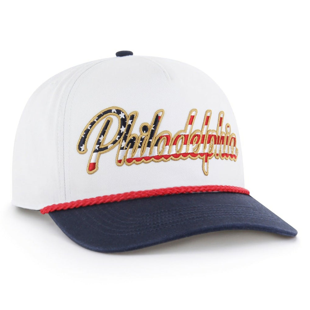 Philadelphia Eagles '47 Patriotic Overhand Hitch Adjustable Hat White